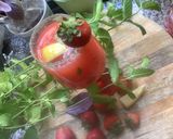 Une image de l'étape 11 de Jus de 🍓 fraises citron 🍋 menthe fraîche 🍃.