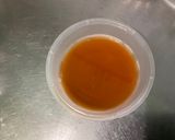 A picture of step 3 of Apricot, Black Garlic, and Parmesan Salad Dressing.