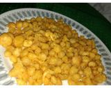 A picture of step 6 of Namkeen Boondi.