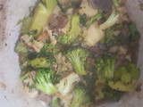 Broccoli Cauliflower Ugali Beef
