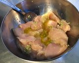 Une image de l'étape 5 de Poulet façon chili verde (maïs, poivrons, citrons verts).