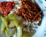 Foto langkah ke 10 dari resep Serundeng Teri Tempe Pedas.
