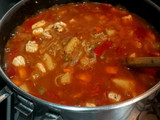 Guiso de Pollo, verduras y arroz. 🍲🍗🫛🥘🌶️