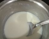 A picture of step 1 of Kesari kalakand.