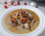 Foto langkah ke 4 dari resep Kicik Gereh (Ikan Asin) Kuah Pedas Santan.