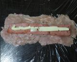 A picture of step 1 of Chicken Cordon blue.