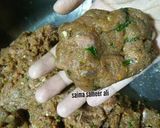A picture of step 2 of Beef seekh kabab #ramadankitayari.