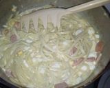 Foto del paso 6 de la receta: Fideos con salchicha 😋, lechosos y deliciosos 🤤😵😍