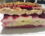 Une image de l'étape 5 de Biscuit framboises pistache.