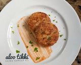 A picture of step 4 of Aloo tikki.