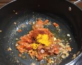 A picture of step 5 of Brinjal bharta.