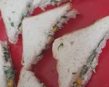 पालक स्वीट कॉर्न सैंडविच (palak sweet corn sandwich recipe in Hindi) रेसिपी चरण 3 फोटो