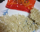 A picture of step 1 of Maggi bhel.