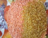 Lencsés bulgurral töltött paprika paradicsomos mártásban (vegán) recept fázis 1 fotója