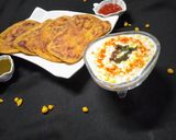 A picture of step 3 of Leftover dal paratha.