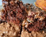 Une image de l'étape 7 de Gateau chocolat, caramel beurre salé et couverture crunch.