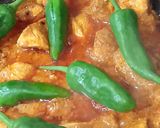 A picture of step 4 of Achar gosht with homemade masala.