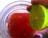 A picture of step 5 of Watermelon basil iced tea.