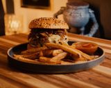 A picture of step 10 of Bacon jam burger.