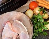 Une image de l'étape 1 de Tajine de poulet aux légumes.