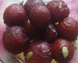 A picture of step 11 of GULAB JAMUN street style.