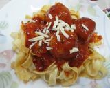 Foto del paso 11 de la receta: Tagliatelle con albóndigas en salsa napolitana