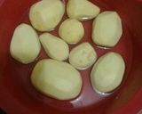 A picture of step 1 of Lyonnaisse potatoes #potatoescontest#.