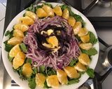 Une image de l'étape 15 de Salade de cresson à l'ugli, pomme, oignon rouge et basilic pourpre.