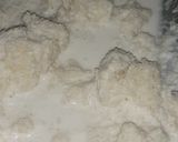 A picture of step 3 of Coconut burfi.