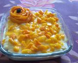 A picture of step 4 of Mango bread pudding.