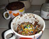 A picture of step 4 of Microwavable Brownie in a mug.