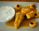 Foto del paso 8 de la receta: Rape en salsa de zanahorias, langostinos y arándanos