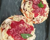 Foto langkah ke 3 dari resep Delicate mini pizza (smoked beef mushroom).