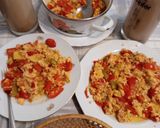 🍅🌶️🥒Cukkinis🍅🫑🌶️ lecsó🥒 tojással 🫑🍅 recept fázis 12 fotója