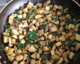 A picture of step 1 of Spinach Frittata.