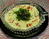 A picture of step 5 of Palak Raita.