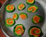 तिरंगा मठरी (tiranga mathri recipe in Hindi) रेसिपी चरण 3 फोटो