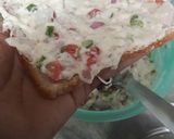 A picture of step 2 of Rava chesse toast.