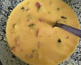 A picture of step 2 of Sattu chilla.