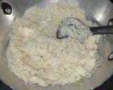 A picture of step 2 of Panchdhari ladoos.