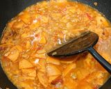A picture of step 9 of Sweet potato leek curry.