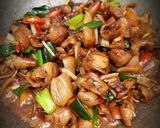 Foto langkah ke 4 dari resep Oseng Kulit Kepala Kambing.