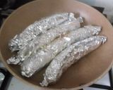 A picture of step 3 of Home made roasted bole with local sauce.