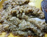 A picture of step 2 of Vangyache (baingan) bharta.