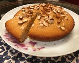 A picture of step 5 of Rave cake with lemon glaze.