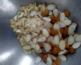 A picture of step 1 of Dryfruits Chikki.