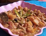 A picture of step 8 of Vegetables Qorma.