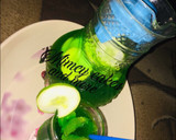 A picture of step 1 of Cucumber mock tail.