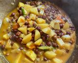 A picture of step 5 of Kala Chana Ghugni.
