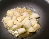 A picture of step 4 of Potato Salad with Lentils and Sausage.